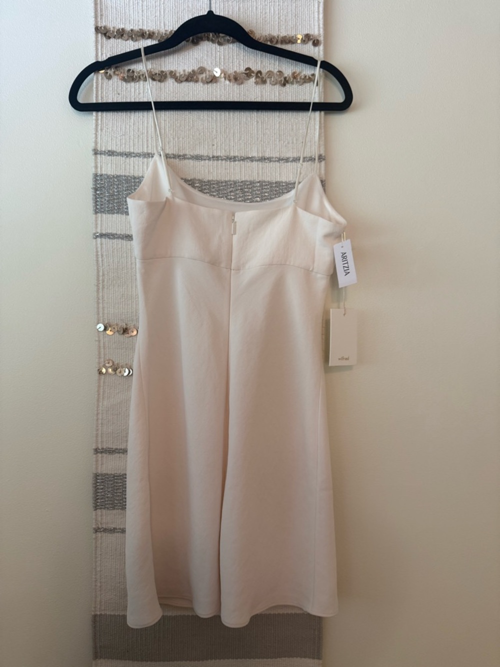 Aritzia Wilfred Cream Slip Dress with Thin Straps - Picture 2 of 6